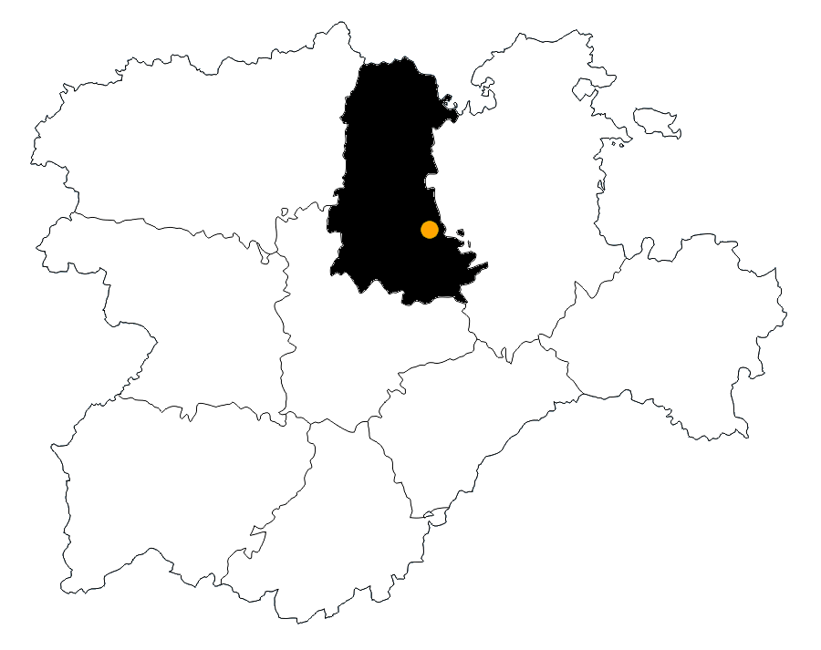 Situación de Valbuena de Pisuerga (Palencia)